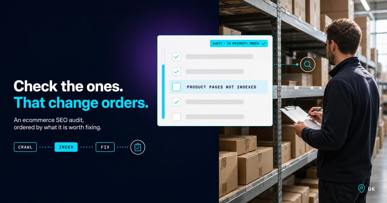 What an ecommerce SEO audit should actually check